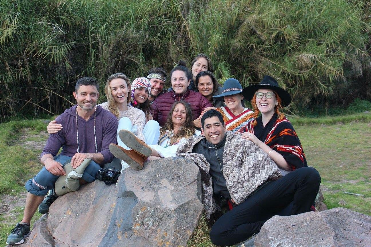 People gathered at a Real Healing experience
