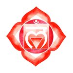 Red,Color,Of,Chakra,Symbol,Root,Concept,,Flower,Floral,,Watercolor